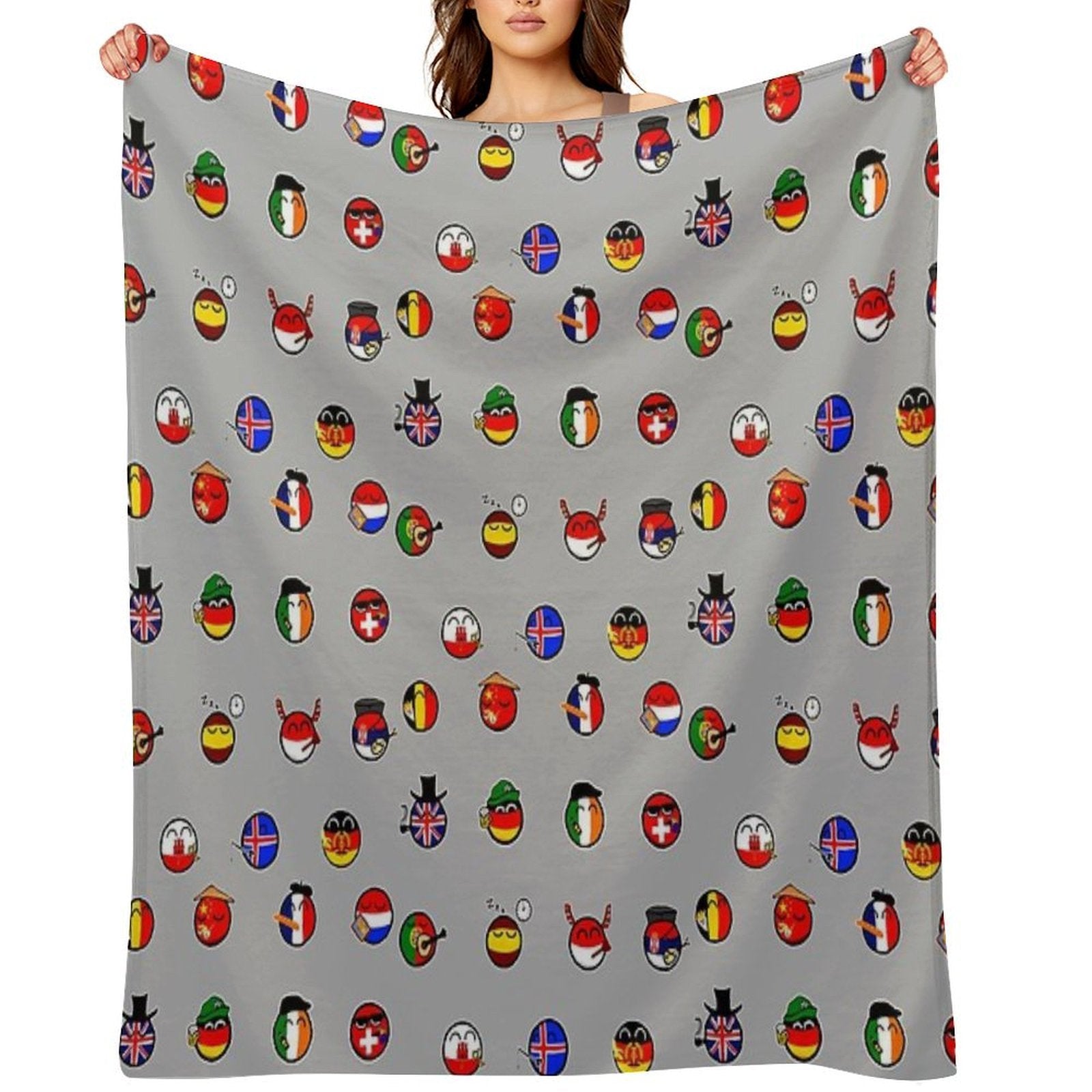Countryballs Pack Comfort Throw Blanket