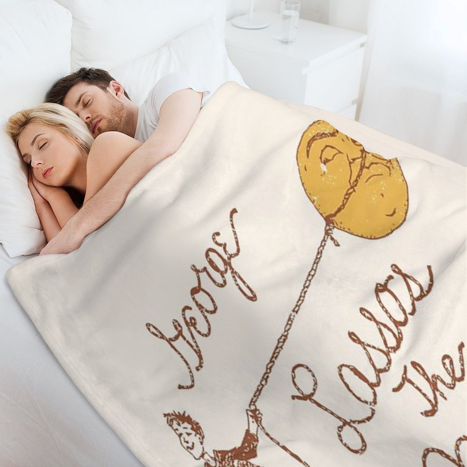 George Lassos The Moon Compact Throw Blanket