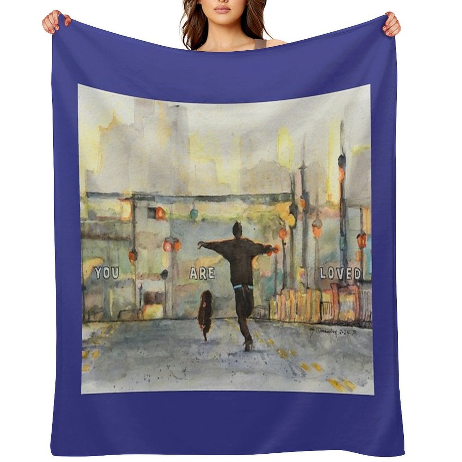 You Are Loved Multi-functional Throw Blanket