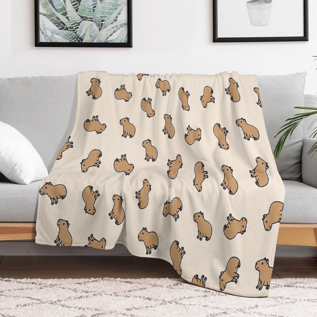 Capybara Lightweight Throw Blanket