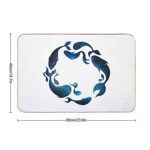 Aquatic Galaxy  Dirt-Trapping Bath Mat
