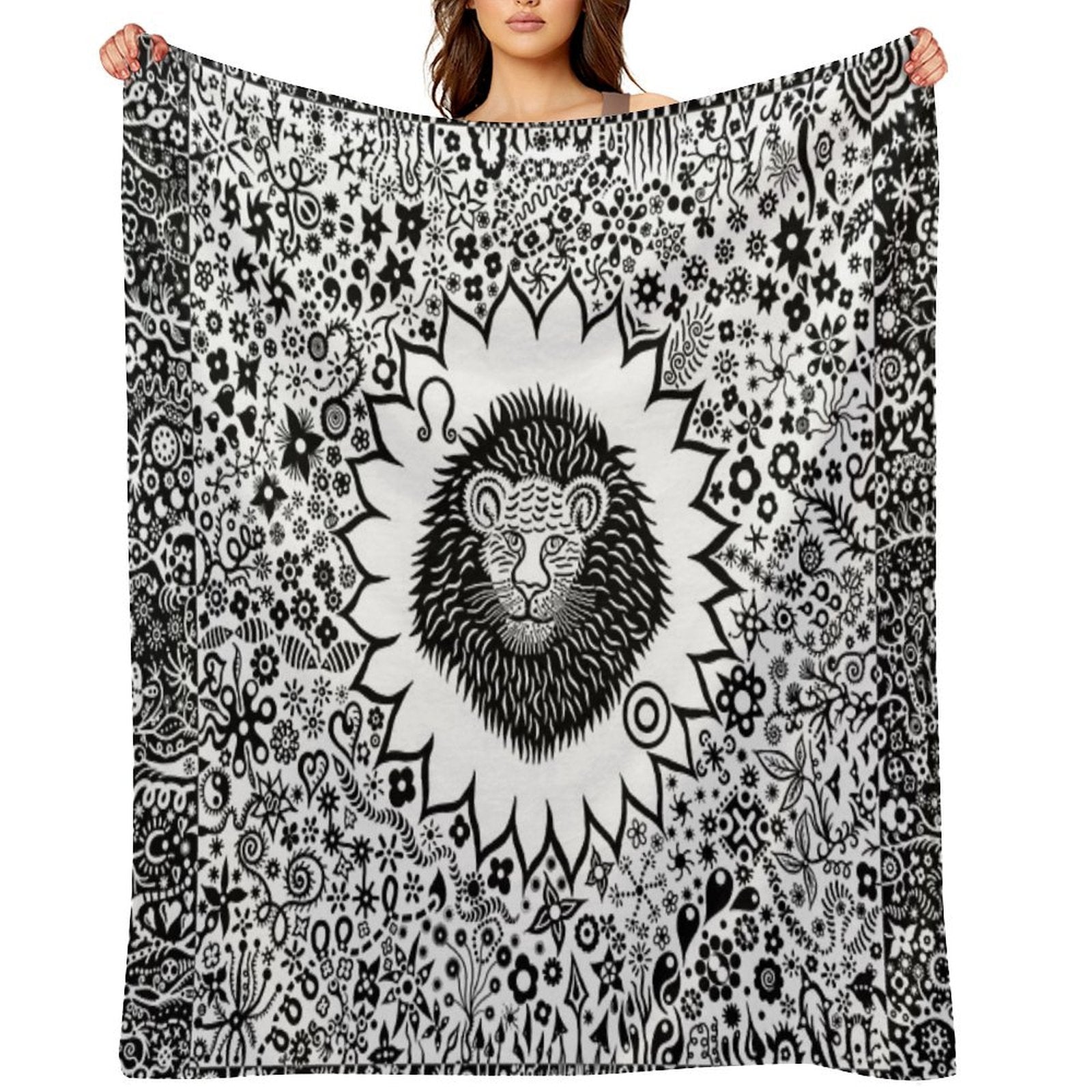 Leo The Lion Eco-conscious Throw Blanket