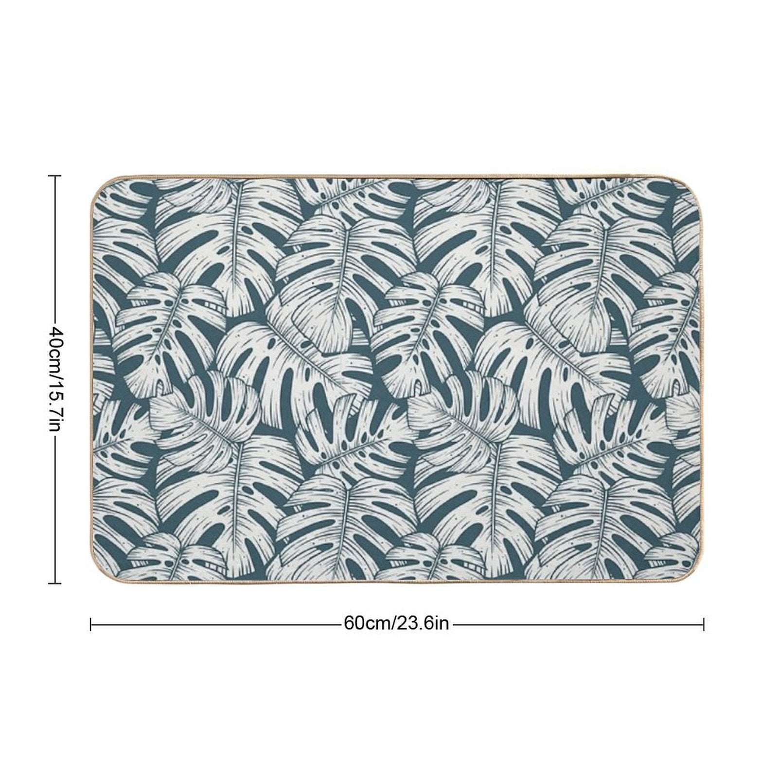 Monstera  Plants Pattern  Paradise Nature  Tropical Vibes  Jungle Pattern  Multi-Purpose Bath Mat