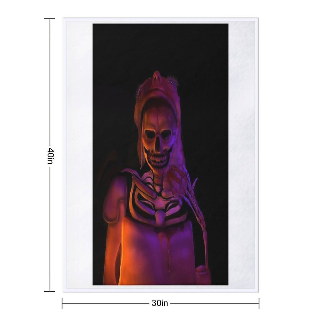 Skele-drei Wrinkle-free Throw Blanket