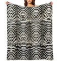 Zebra Print All-season Throw Blanket