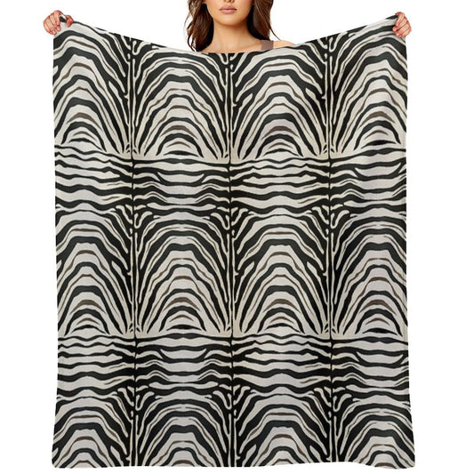 Zebra Print All-season Throw Blanket