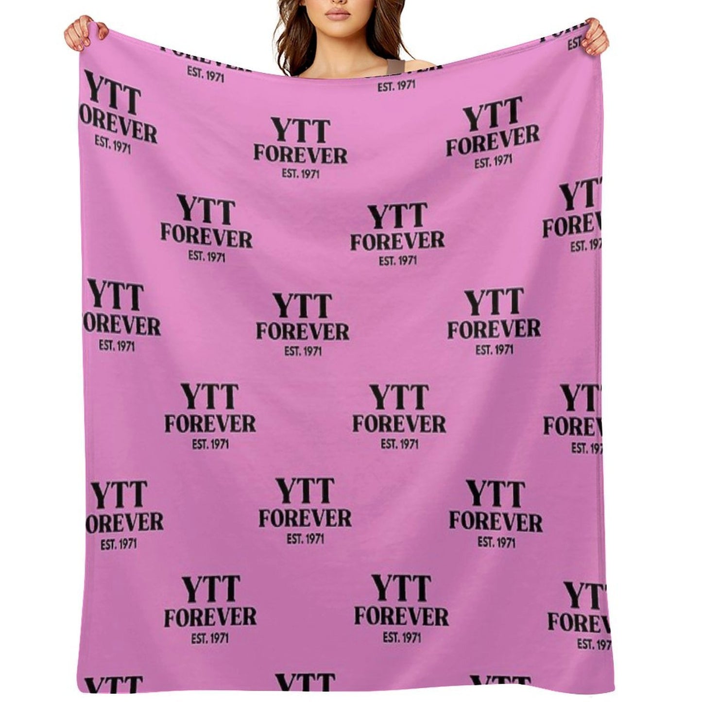 YTT FOREVER EST. 1971 Wrinkle-free Throw Blanket