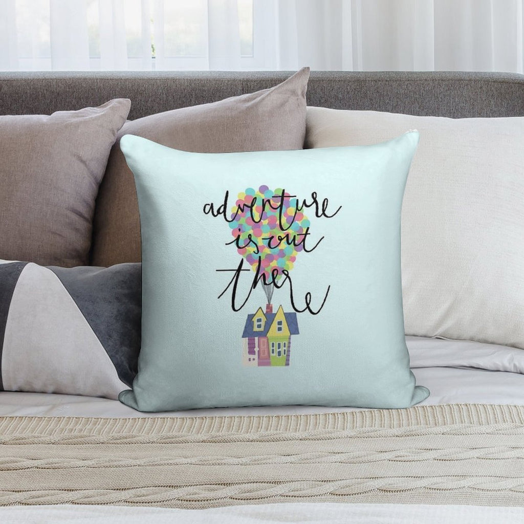Adventure Is Out There Soft Shrink-Resistant Throw Pillow