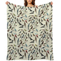 Bird Fanatic Sustainable Throw Blanket