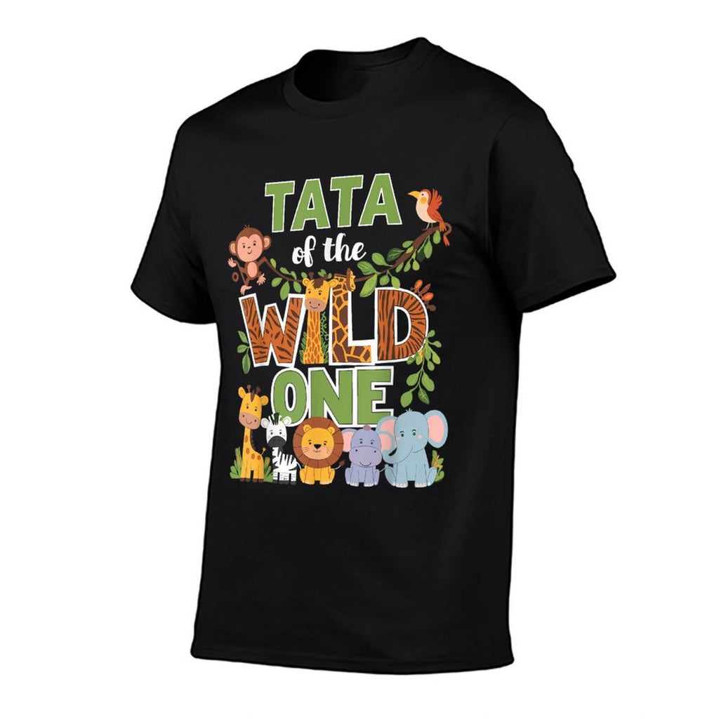 Tata Of The Wild One 1st Birthday Safari Dad  Polyester Blend T-Shirt