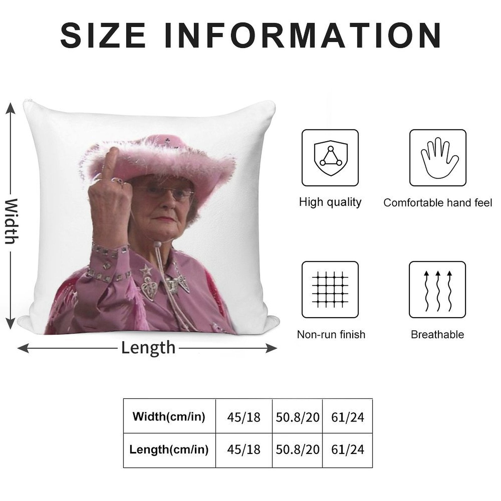 Doris Gavin & Stacey Middle Finger Soft Multiple Sizes Throw Pillow