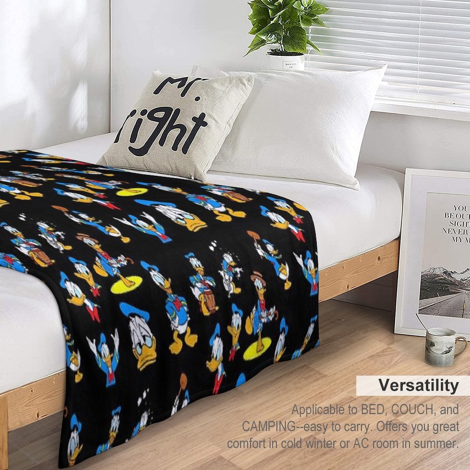 Donald Duck Collage Lightweight Throw Blanket