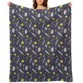 Adventure in The World of Knights Sustainable Throw Blanket