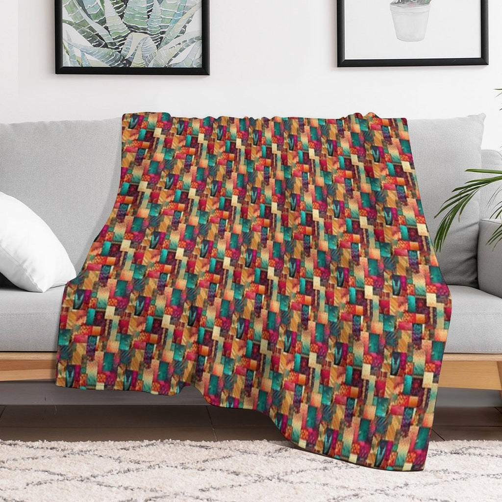 Patchwork Durable Throw Blanket