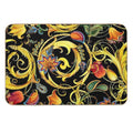 Vintage Golden Chains, Gold Flower,  Stain-Proof Bath Mat