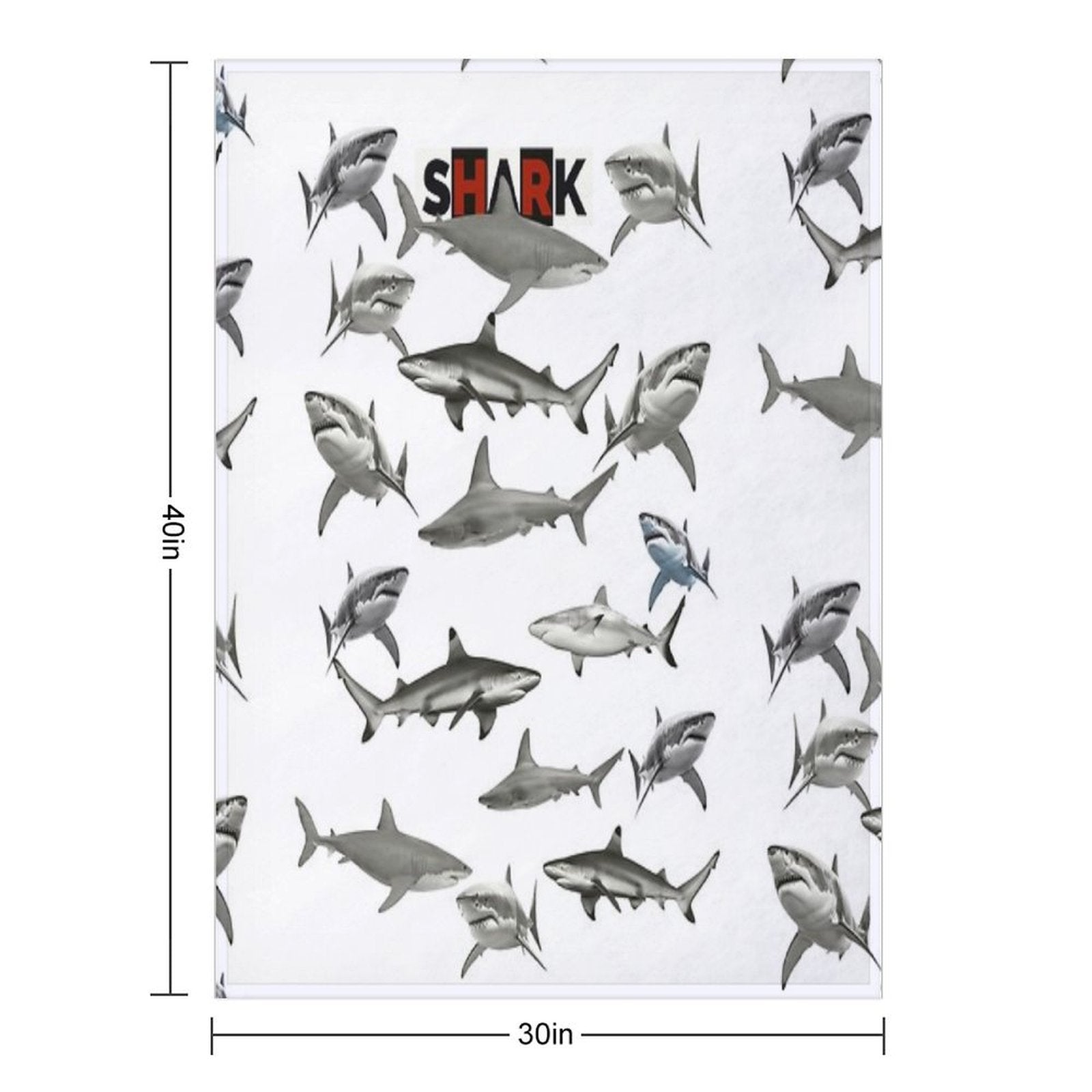 Shark Eco-conscious Throw Blanket