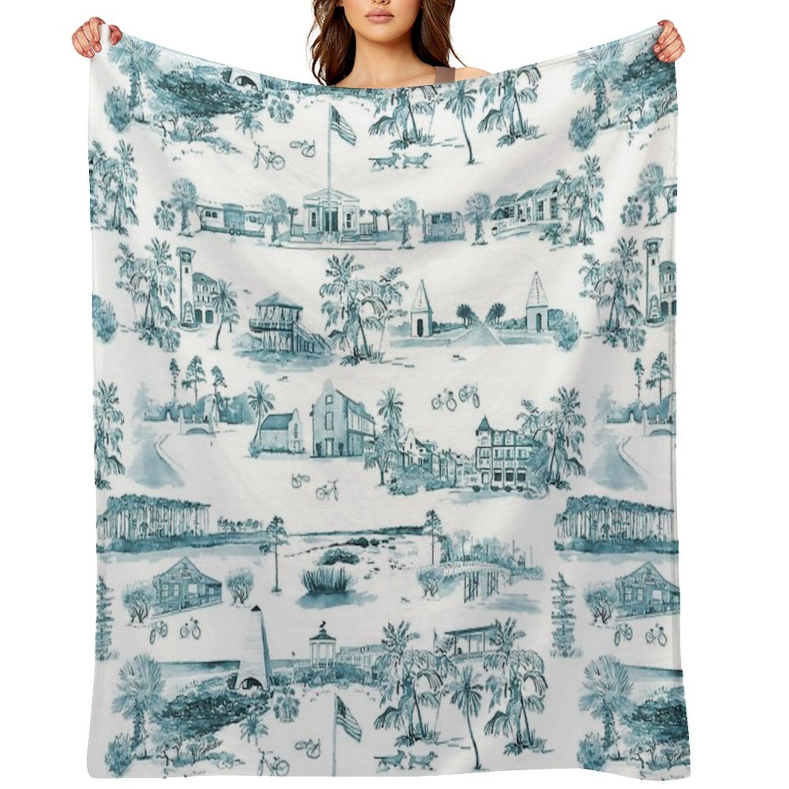 Toile 30A Lightweight Throw Blanket