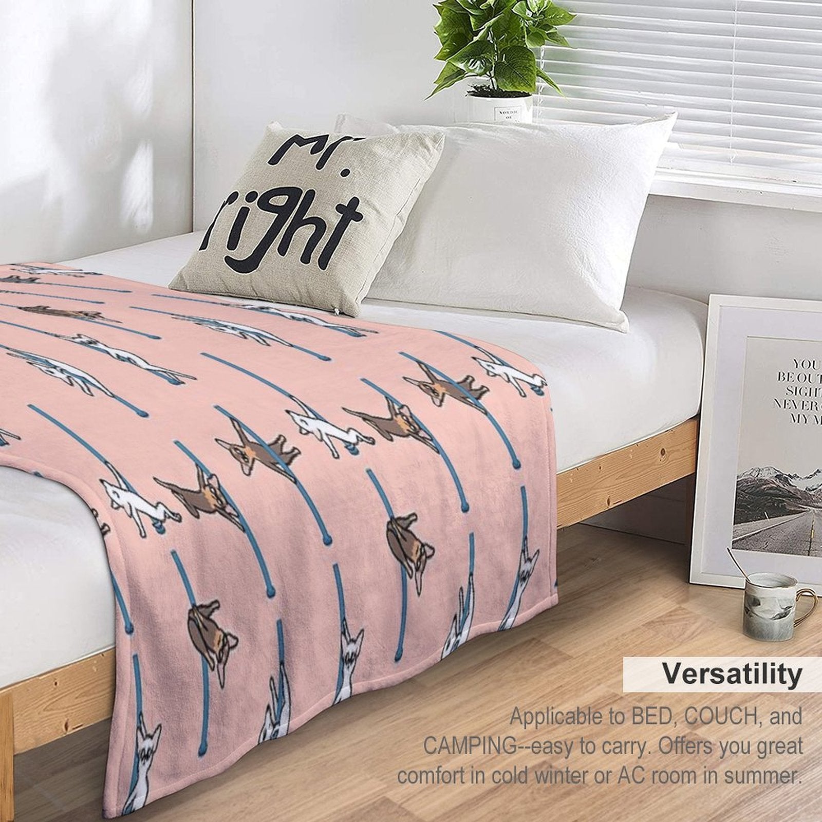 Chihuahua Pole Dancing Club Eco-conscious Throw Blanket