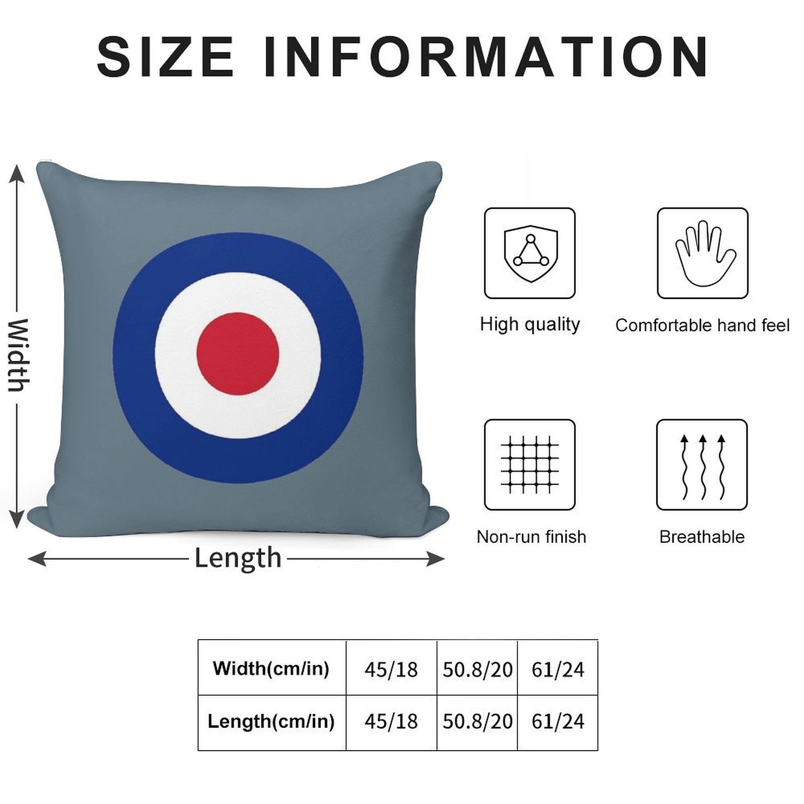 Royal Air Force - Roundel Soft Bedroom Essential Throw Pillow