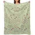 Bicycle Parts Compact Throw Blanket