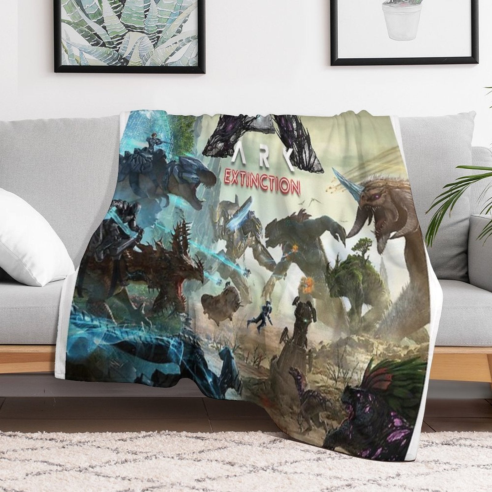 Ark Extinction Anti-pilling Throw Blanket