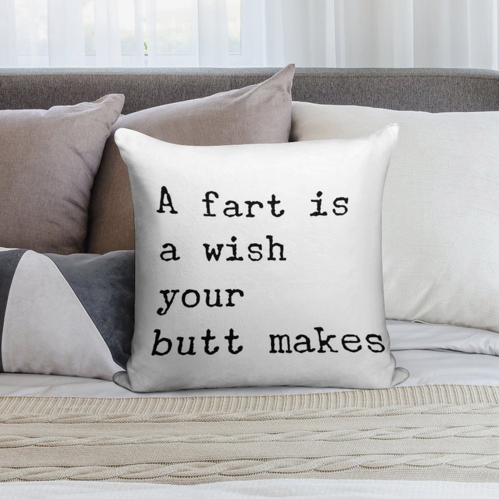 Farts Soft Gift Ready Throw Pillow