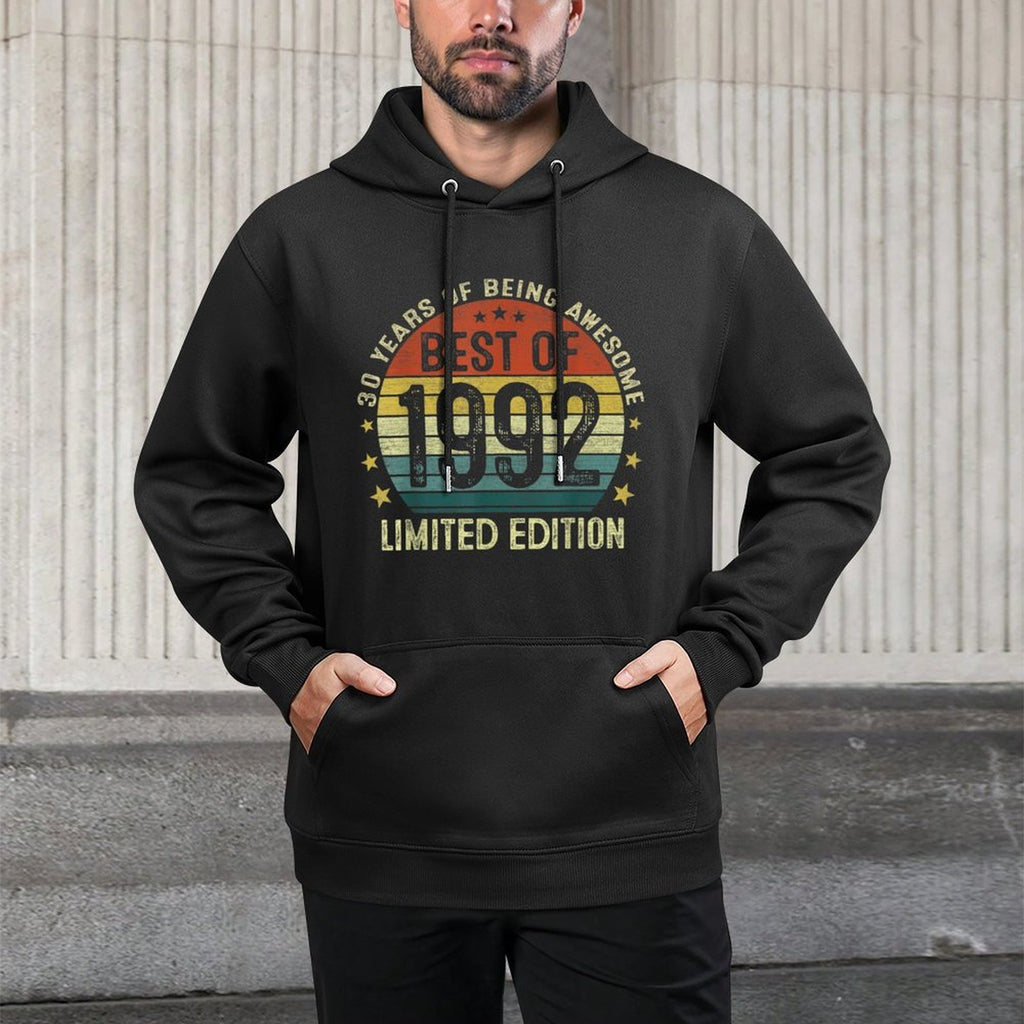 Made In 1992 Limited Edition 30 Year Old Gifts 30th Birthday Moisture-Wicking Hoodie