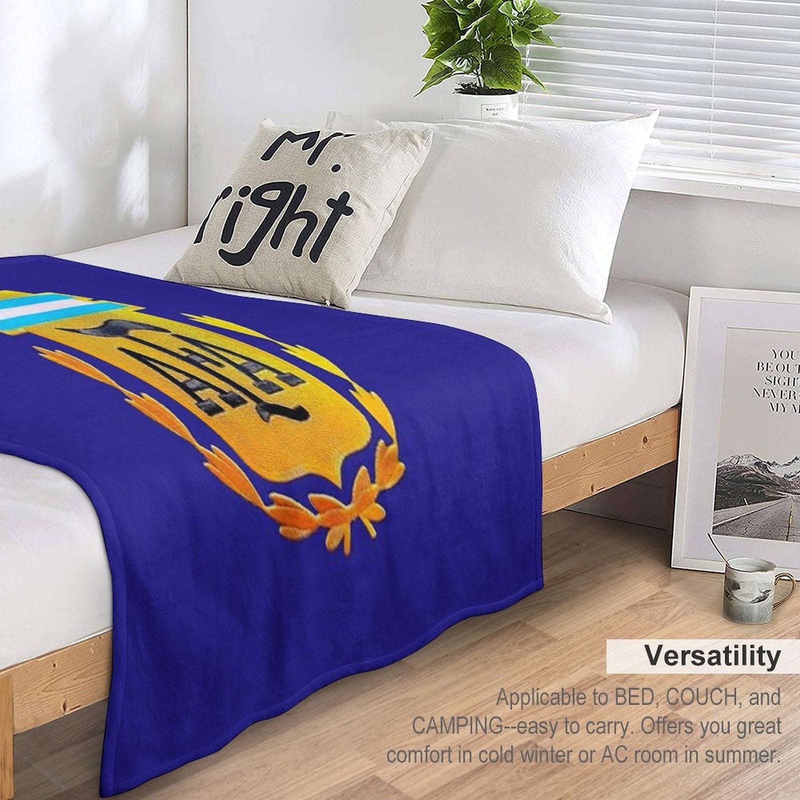 AFA ARGENTINA CHAMPION QATAR 2022 3 STARS Machine-washable Throw Blanket