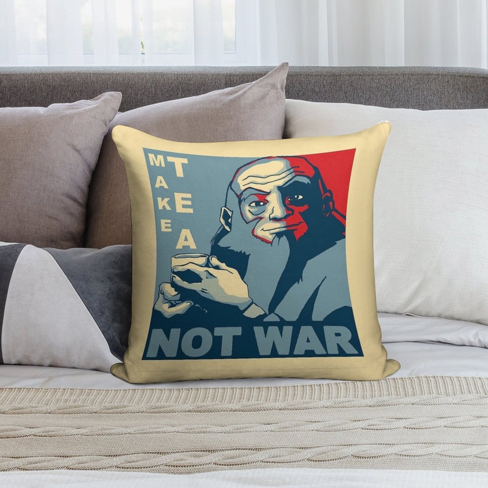Iroh Make Tea Not War Soft Luxury Feel Throw Pillow
