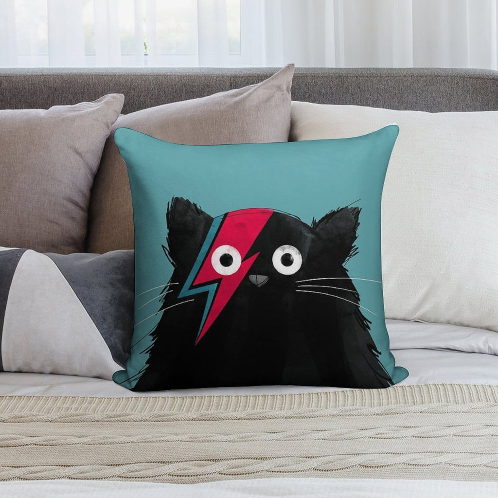 Cat Bowie Soft Easy Maintenance Throw Pillow