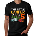 This Little Camper Is 5 Year Old Camping 5th Birthday  Slim-fit Cut T-Shirt