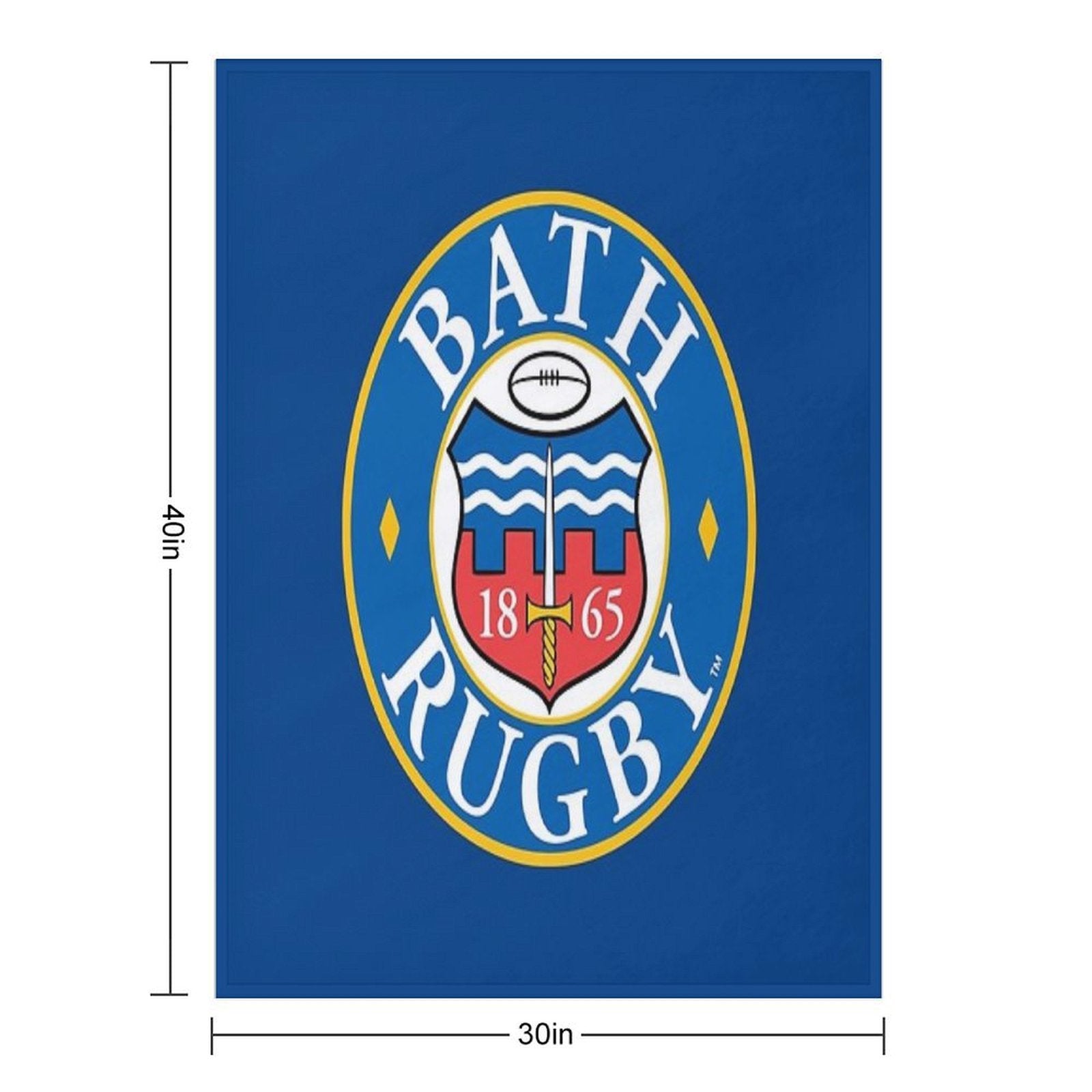 Bath Rugby Sustainable Throw Blanket