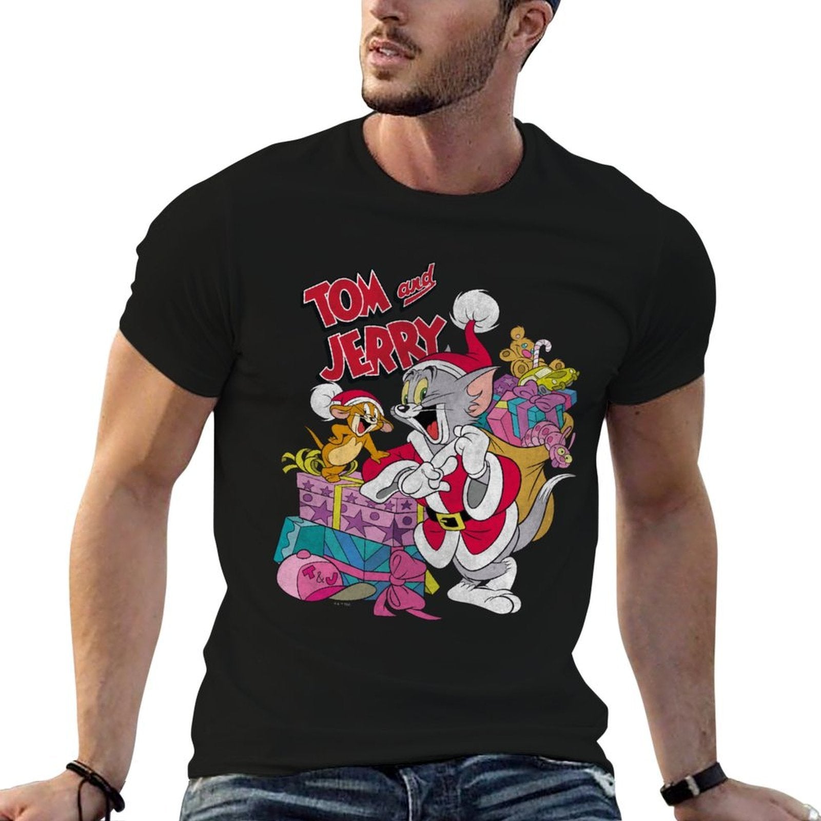 Tom And Jerry Christmas Presents  Breathable T-Shirt