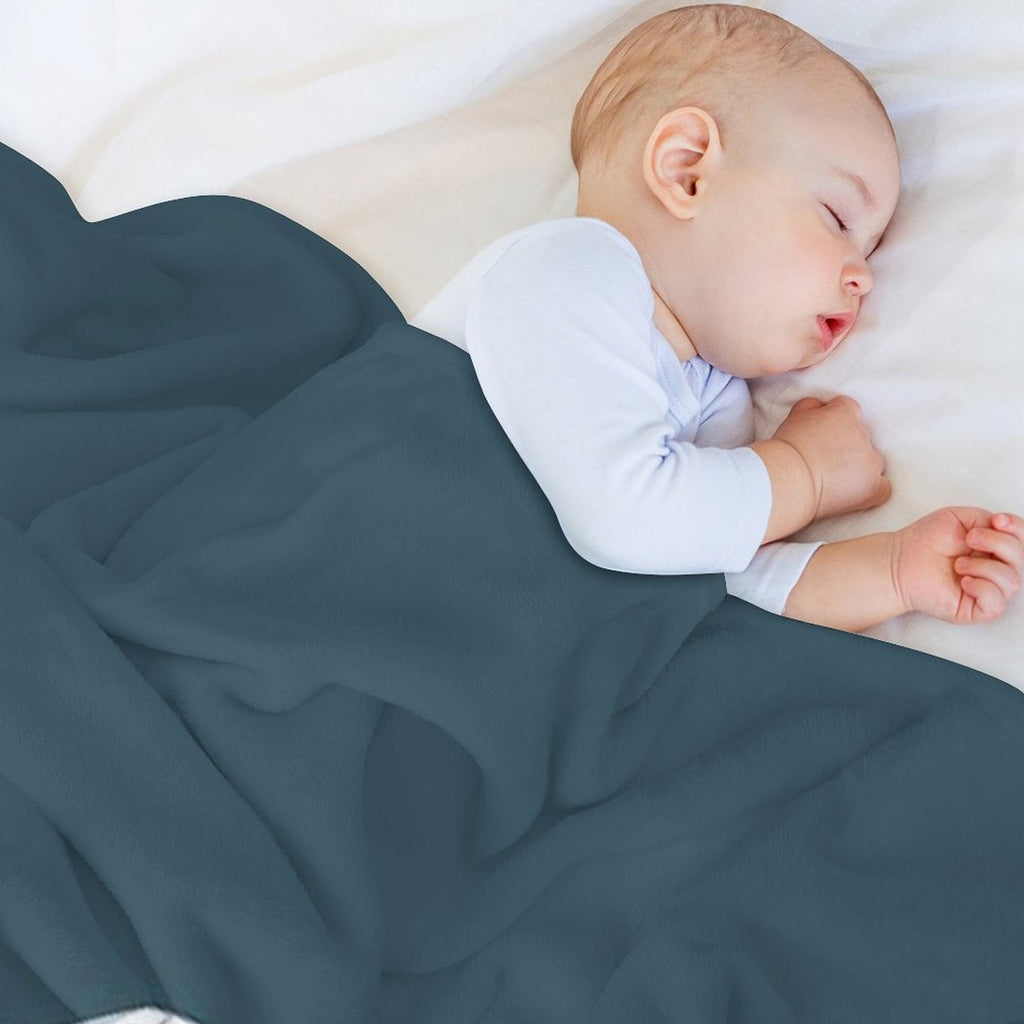 Pale Aqua Nissan Figaro Plush Throw Blanket