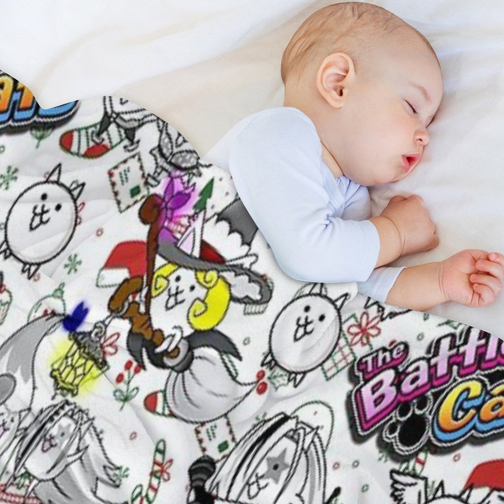 Battle Cats Compact Throw Blanket