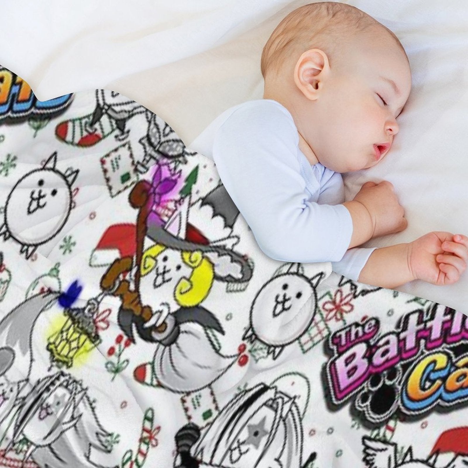 Battle Cats Compact Throw Blanket