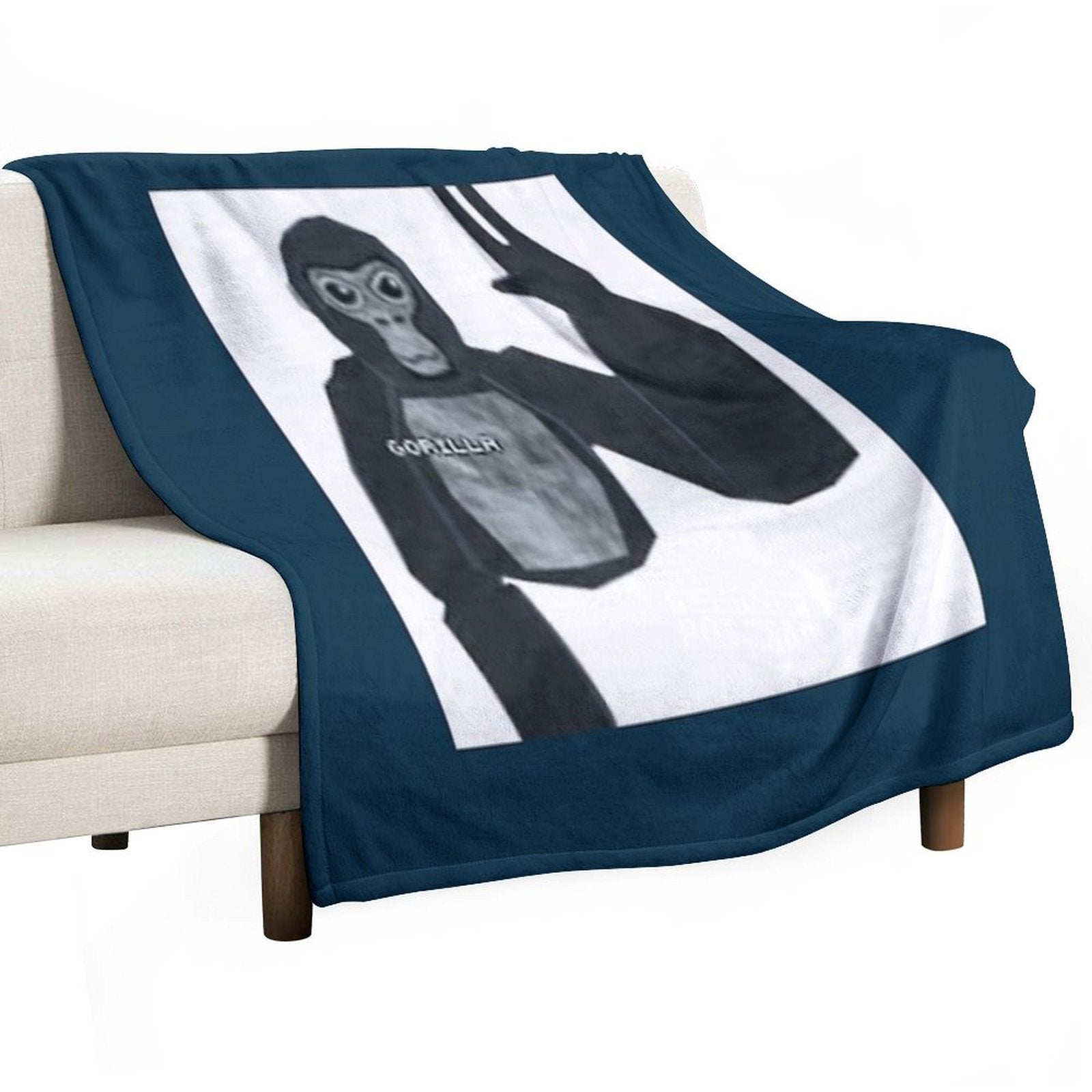 Gorilla Tag Monkey Plush Throw Blanket