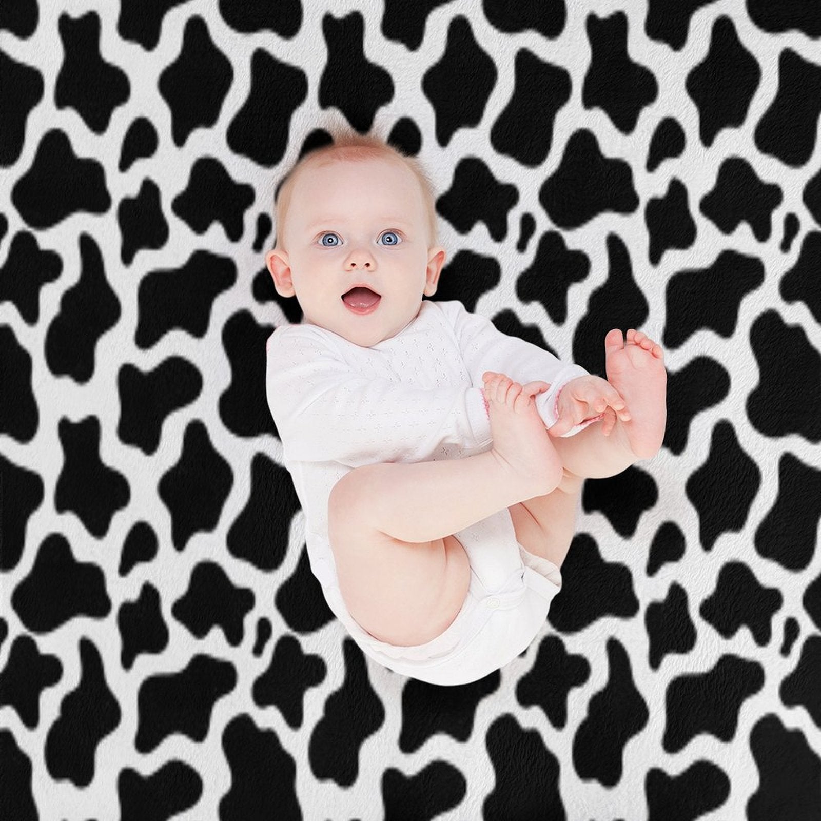 Cow Print Pattern All-season Throw Blanket