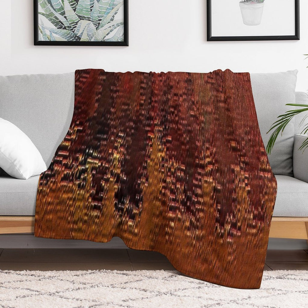 Copper Bronze Anti-pilling Throw Blanket