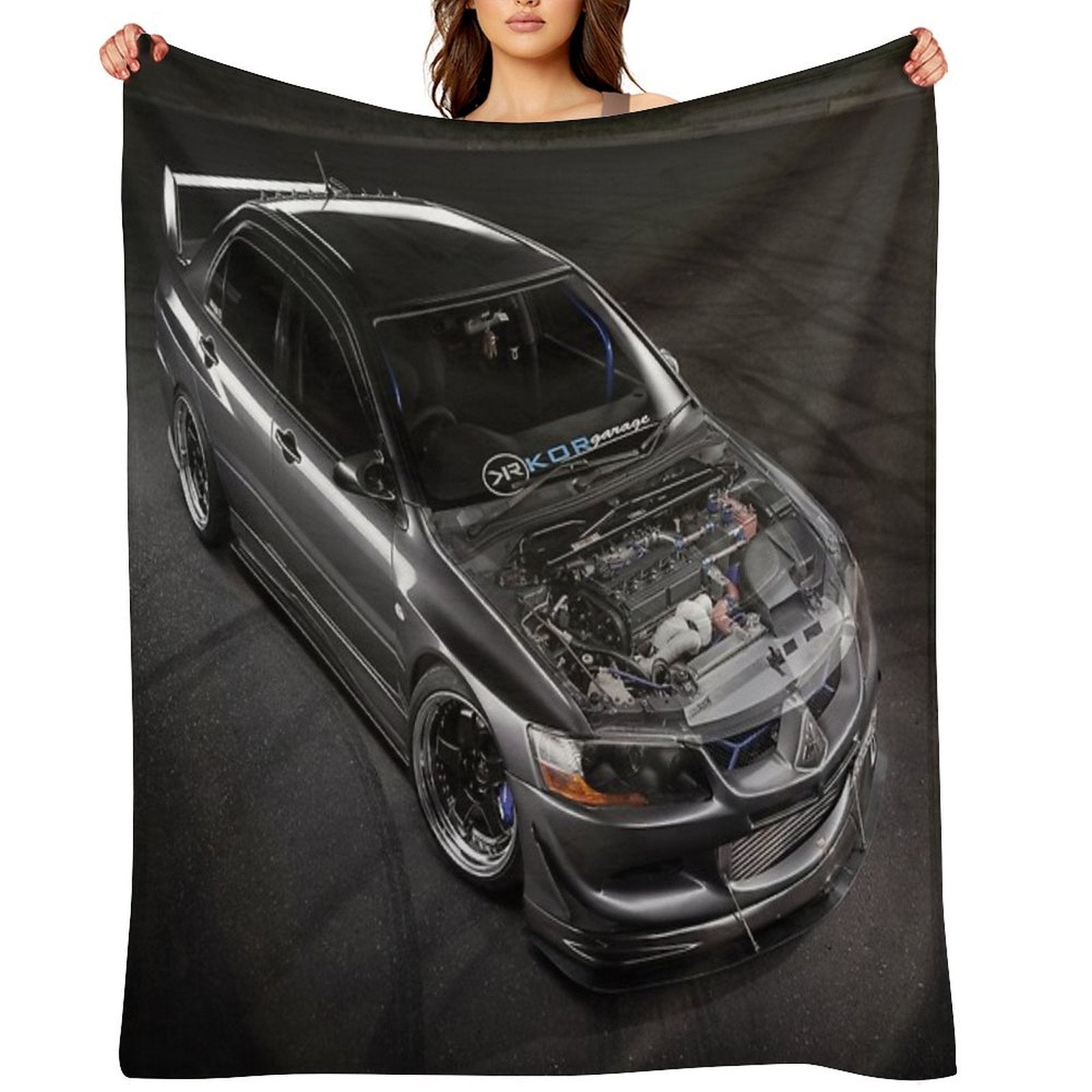Matt Baxter's Mitsubishi Evolution Lightweight Throw Blanket