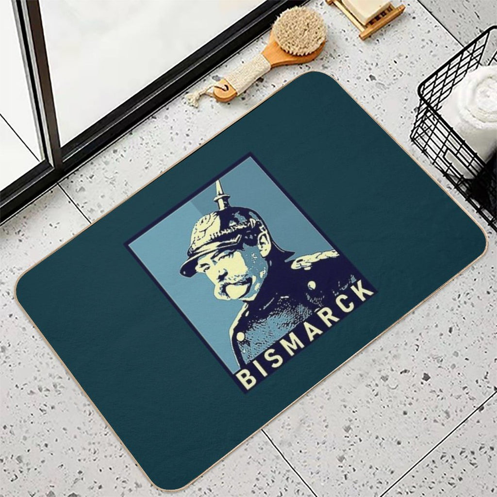 Otto Von Bismarck  Fade-Resistant Bath Mat