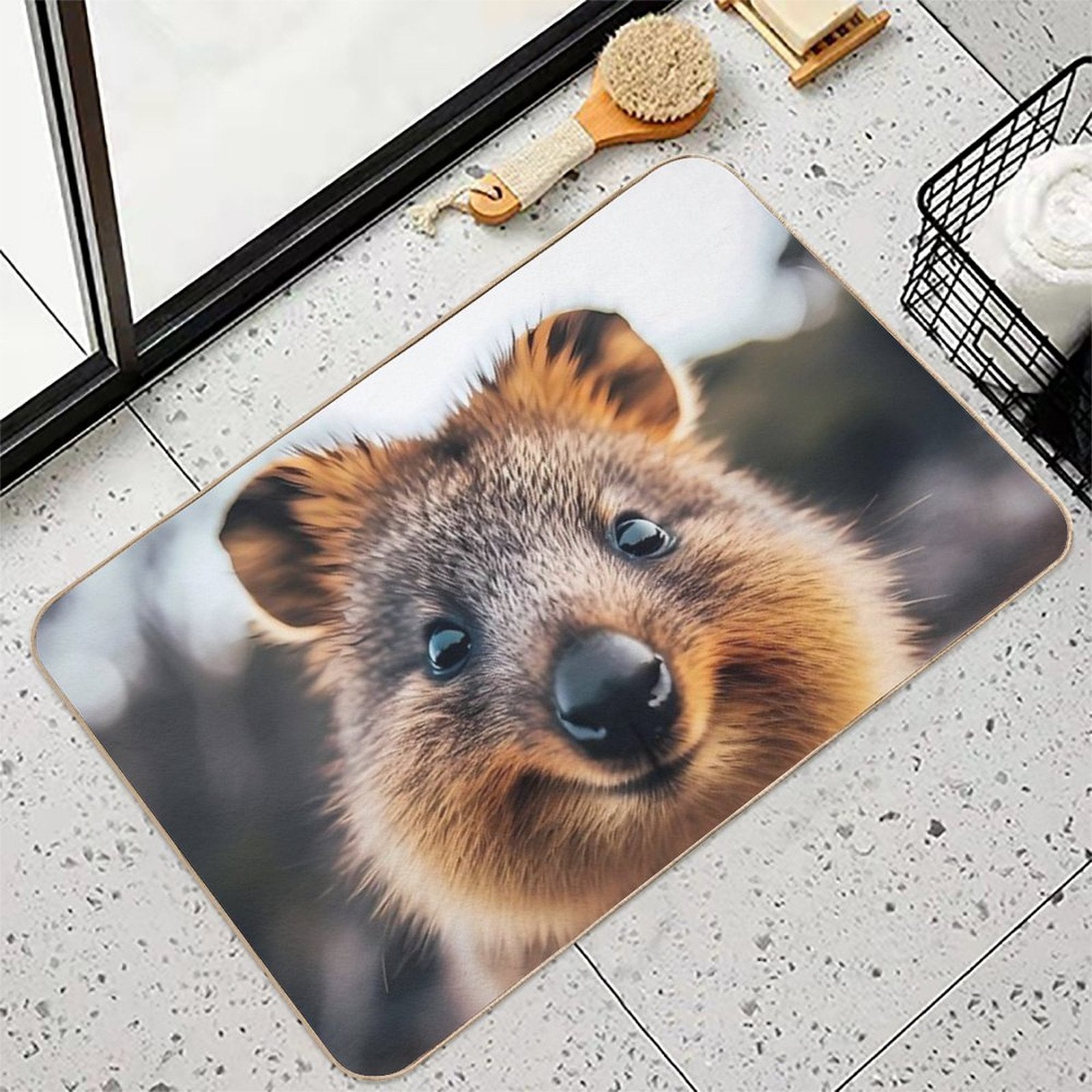 Quokka Art #4  Quokka Lovers  Fade-Resistant Bath Mat