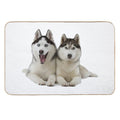 Huskies!  High-Traffic Bath Mat