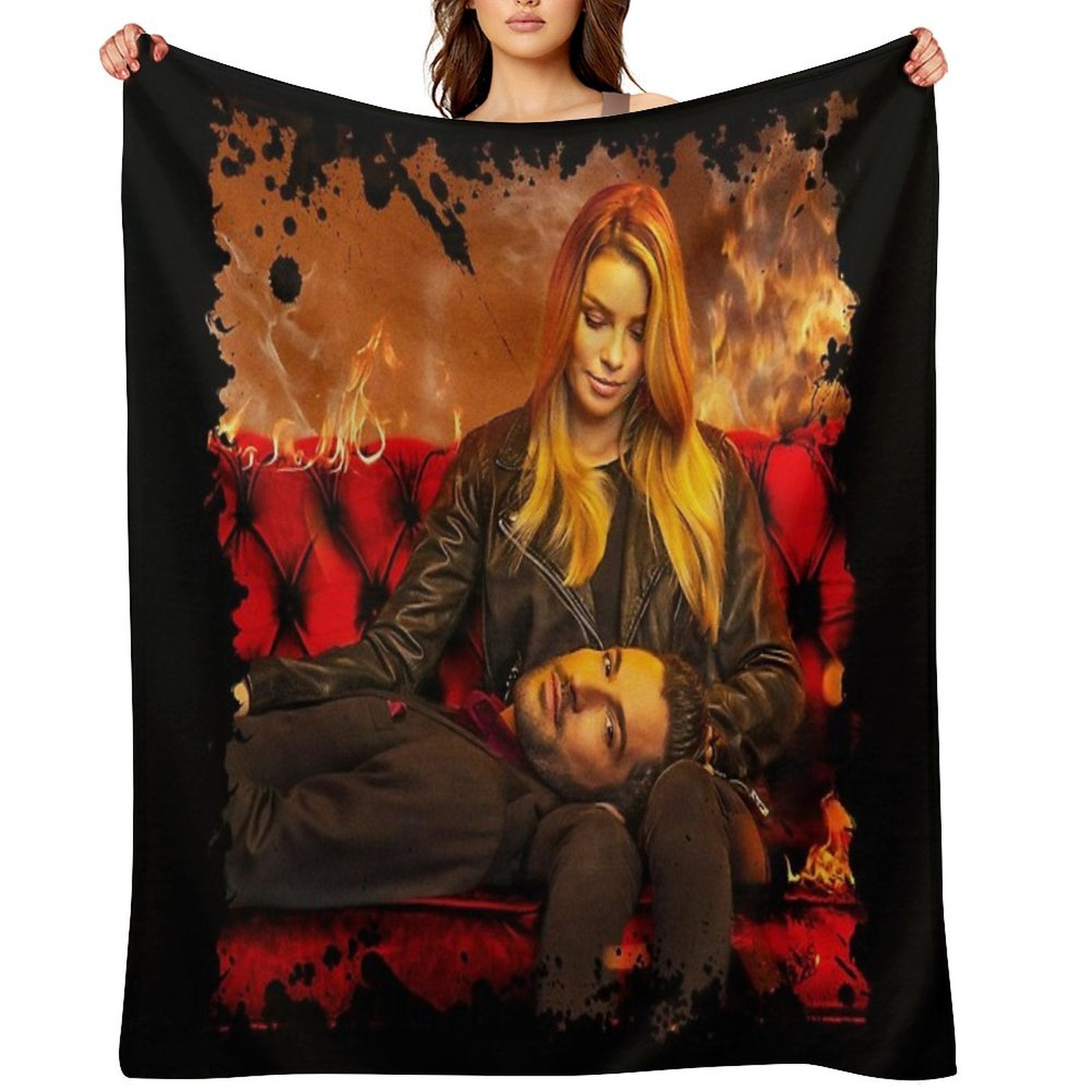 LUCIFER Anti-pilling Throw Blanket