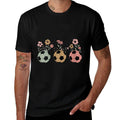 Womens Soccer Ball Floral Wildflower Spring Retro For Women Kids  Relaxed-fit T-Shirt