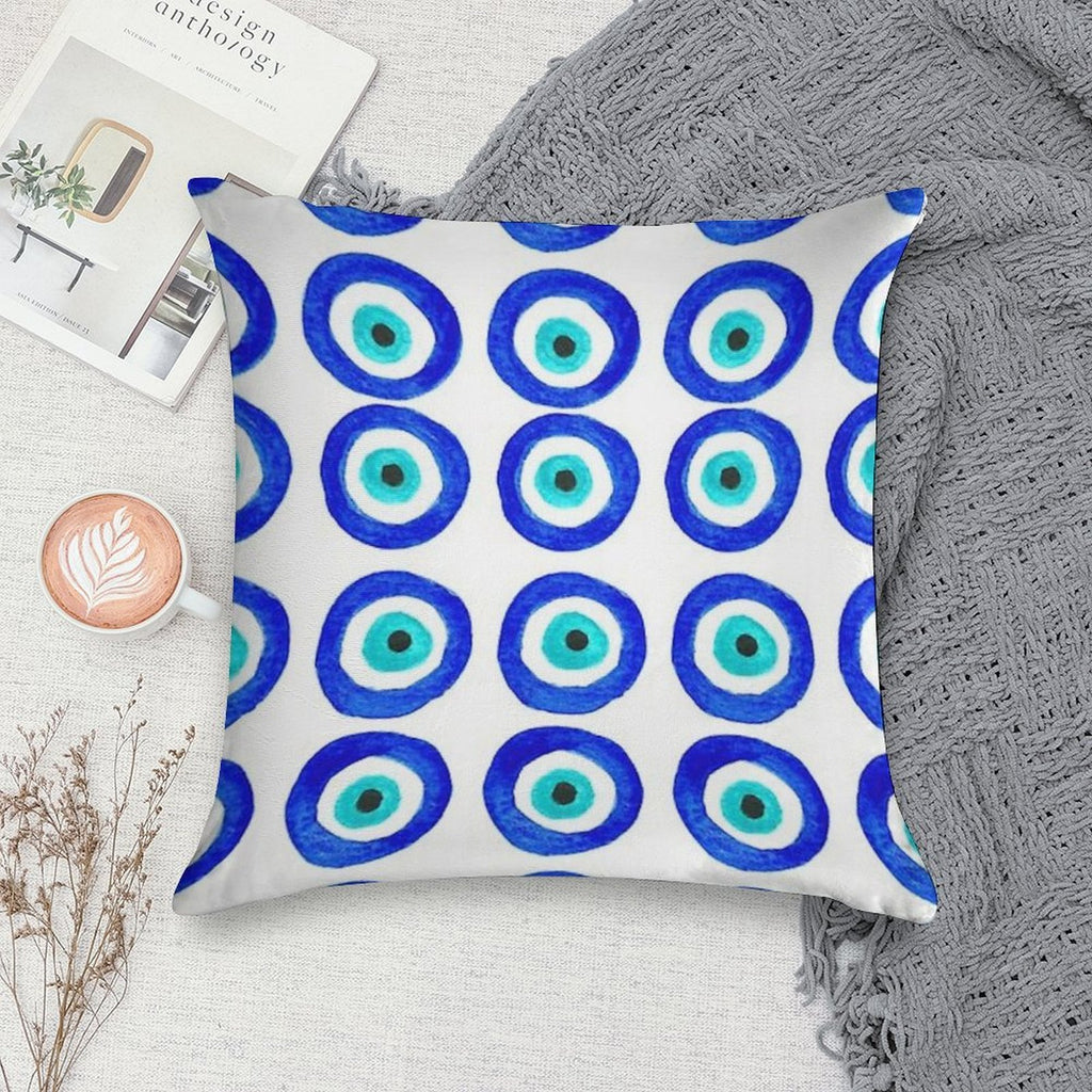 Evil Eye Soft Luxury Feel Throw Pillow