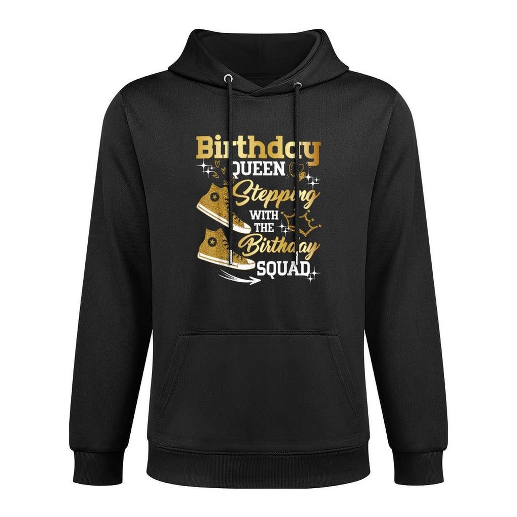 Birthday Queen Shoes Stepping With The Birthday Squad Party Casual Wear Hoodie
