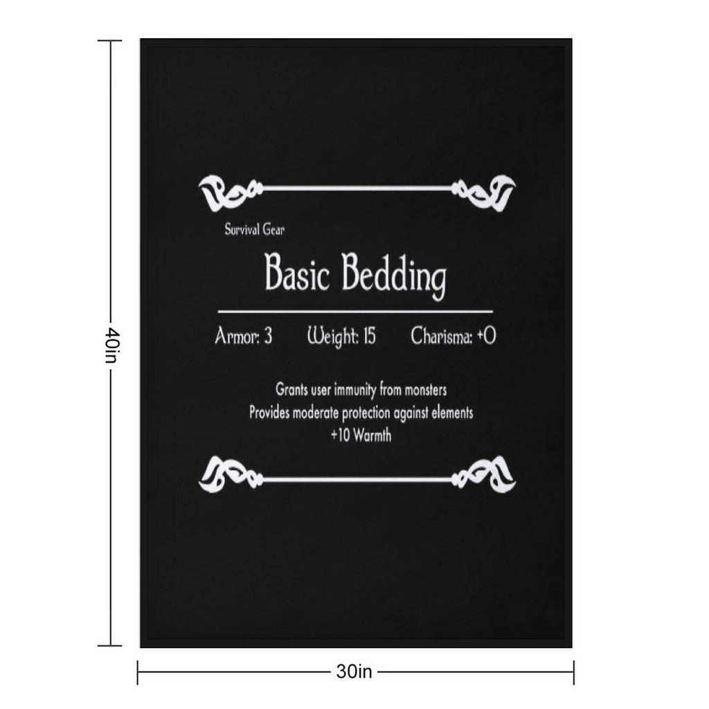 RPG Blanket Stats Comfort Throw Blanket