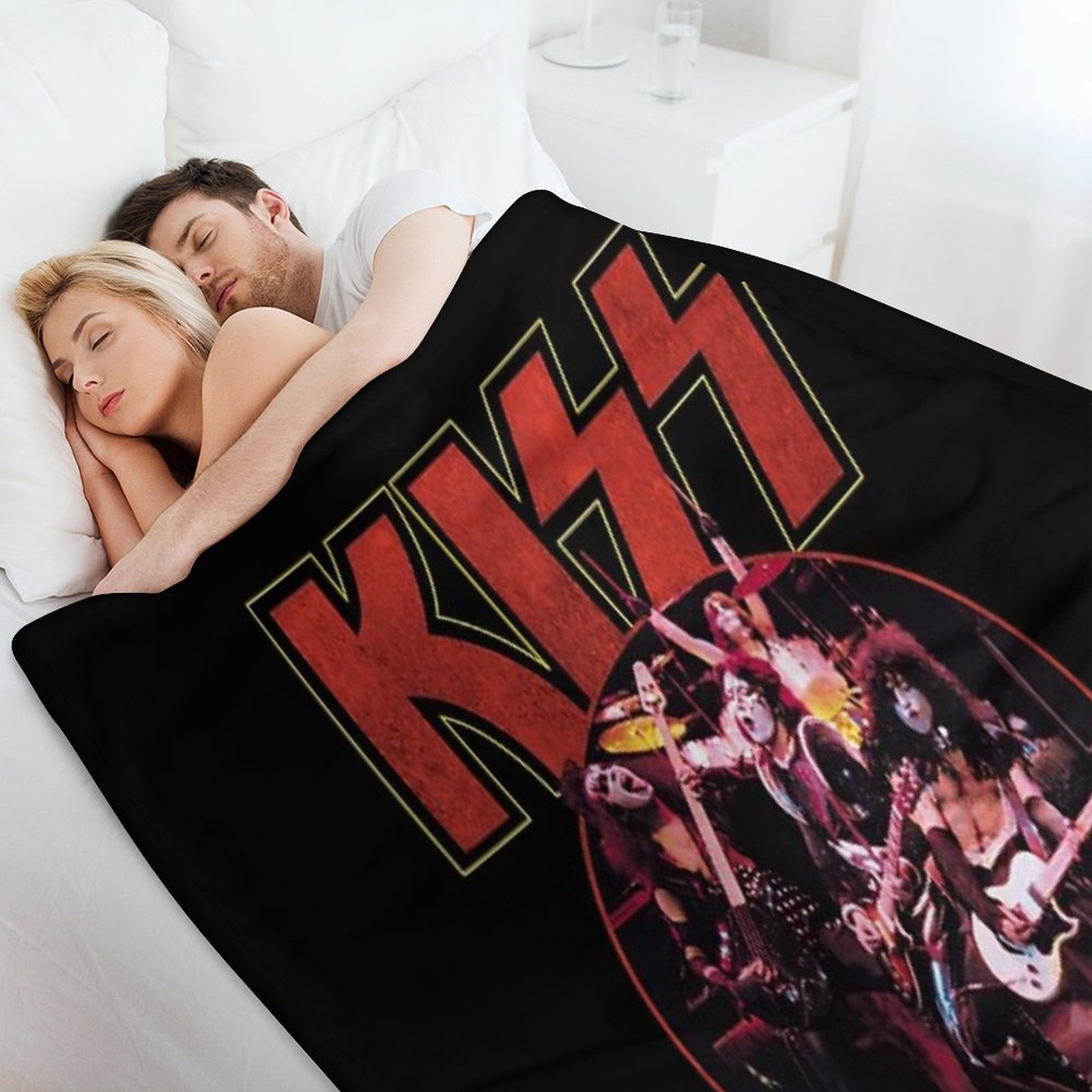Kiss Band All-season Throw Blanket
