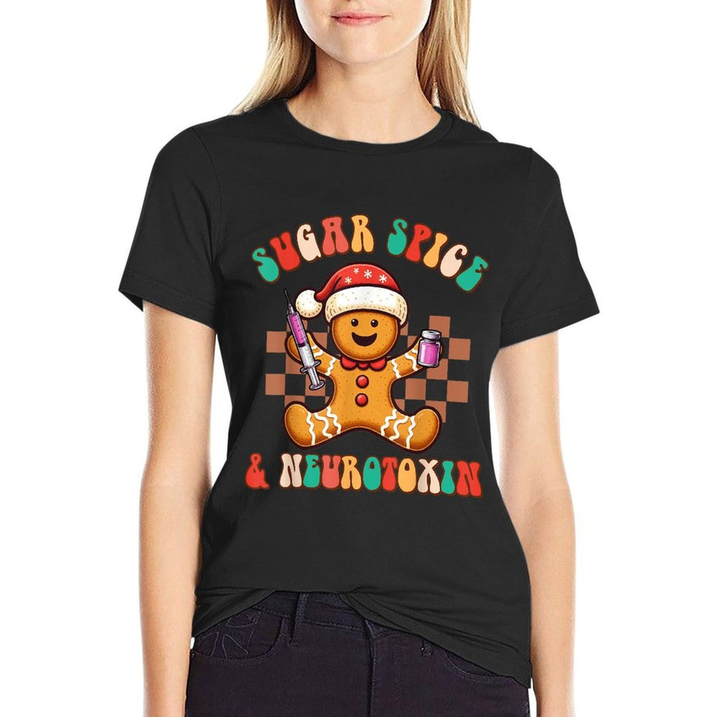 Christmas Botox Dealer Nurse Injector Sugar Spice  Neurotox  Moisture-wicking T-Shirt